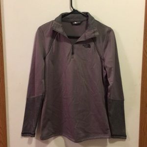 North Face grey half zip GREAT GIFT